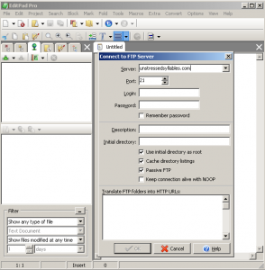 EditPad Pro will let you edit a text file on a remote FTP server