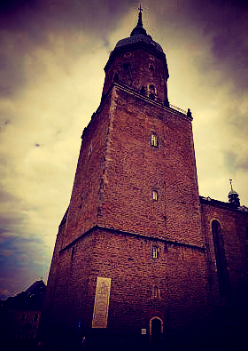 Bell tower of St. Annenkirche, Annaberg-Buchholz, Saxony